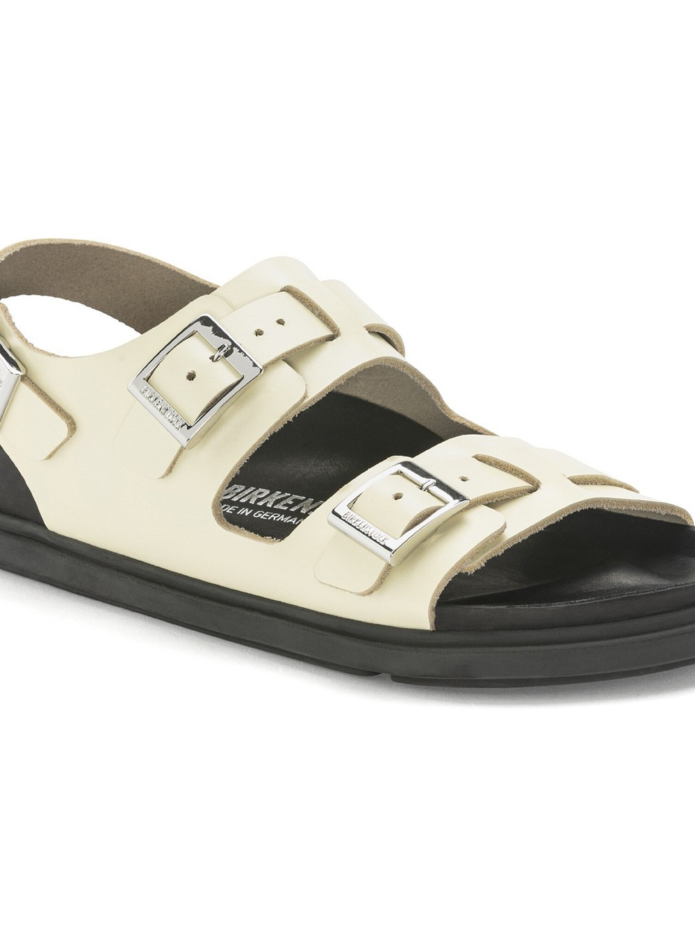 Birkenstock Cream Double-Buckle Open-Toe Sandal